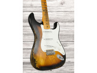 Fender Custom Shop 1955 Stratocaster Heavy Relic 1-Piece Quartersawn Maple Neck Aged 2-Color Sunburst Fender Custom Shop 1955 Stratocaster Heavy Relic 1-Piece Quartersawn Maple Neck Aged 2-Color Sunburst